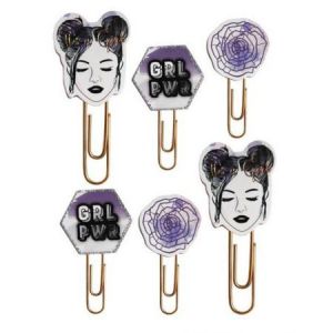 Spinacze Incood Girl Power, 6szt